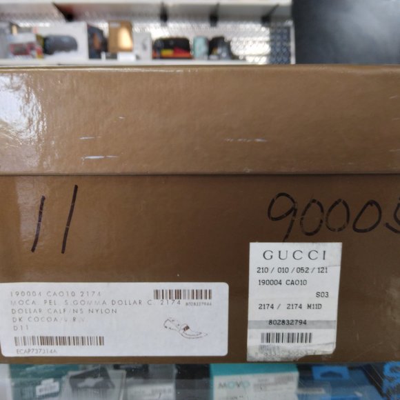 Authentic Gucci Men\'s Leather Horsebit Loafer 190005. Size 11. Dark Cocoa. main image 5